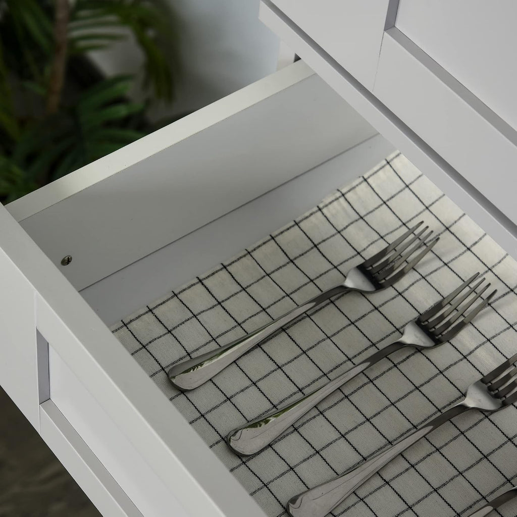 Modern Kitchen Pantry Freestanding Cabinet Cupboard with Doors and Drawer, Adjustable Shelving, Grey,15.75 * 30 * 72