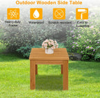 Wood Side Table,Square End Table,Bedside Table,Nightstand,Patio Coffee Tables,Bistro Tables for Living Room,Bedroom,Bathroom,Office and Small Spaces