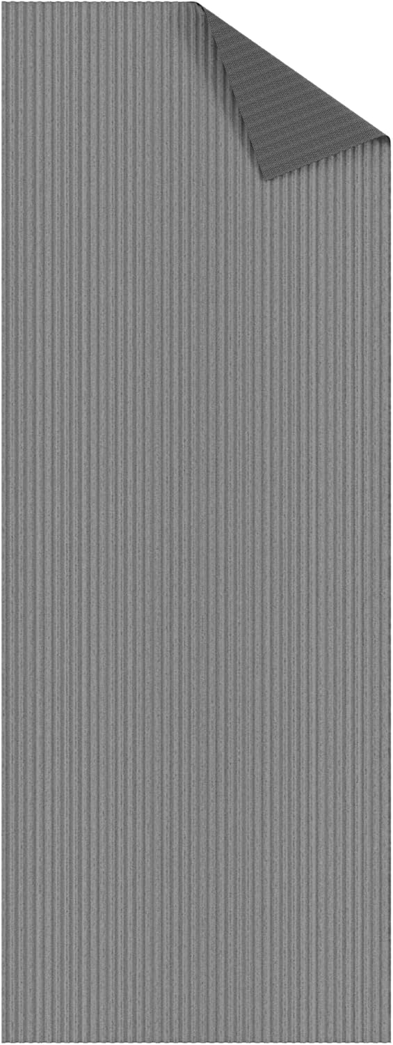 Ottomanson 2' x 9' Hallway Runner with Scraper Pile - Extra Durable Non-Slip Rug Mat for Indoor & Outdoor Use - Ideal for Kitchen, Entryway, Patio & Garage - High-Traffic Carpet, Gray