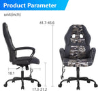 PayLessHere Gaming Chair Ergonomic Office Chair Computer Chair with Lumbar Support Ergonomic Pu Leather Adjustable Height Executive Chair for Women Men and Adults (Massage, Camo)