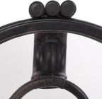 SAFAVIEH Home Collection – Bilian Round Accent Table, Black Rattan Base with Tempered Glass Top, Fully Assembled Accent Table for Living Room or Bedroom (ACC9900C)