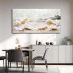 DZRWUBHS Ocean Waves Canvas Wall Art for Living Room,Coastal Sunset Landscape Prints Paintings,Landscape Artwork for Walls, Beach Picture for Bedroom Hallway Office Home Decor Ready To Hang 20"X40"