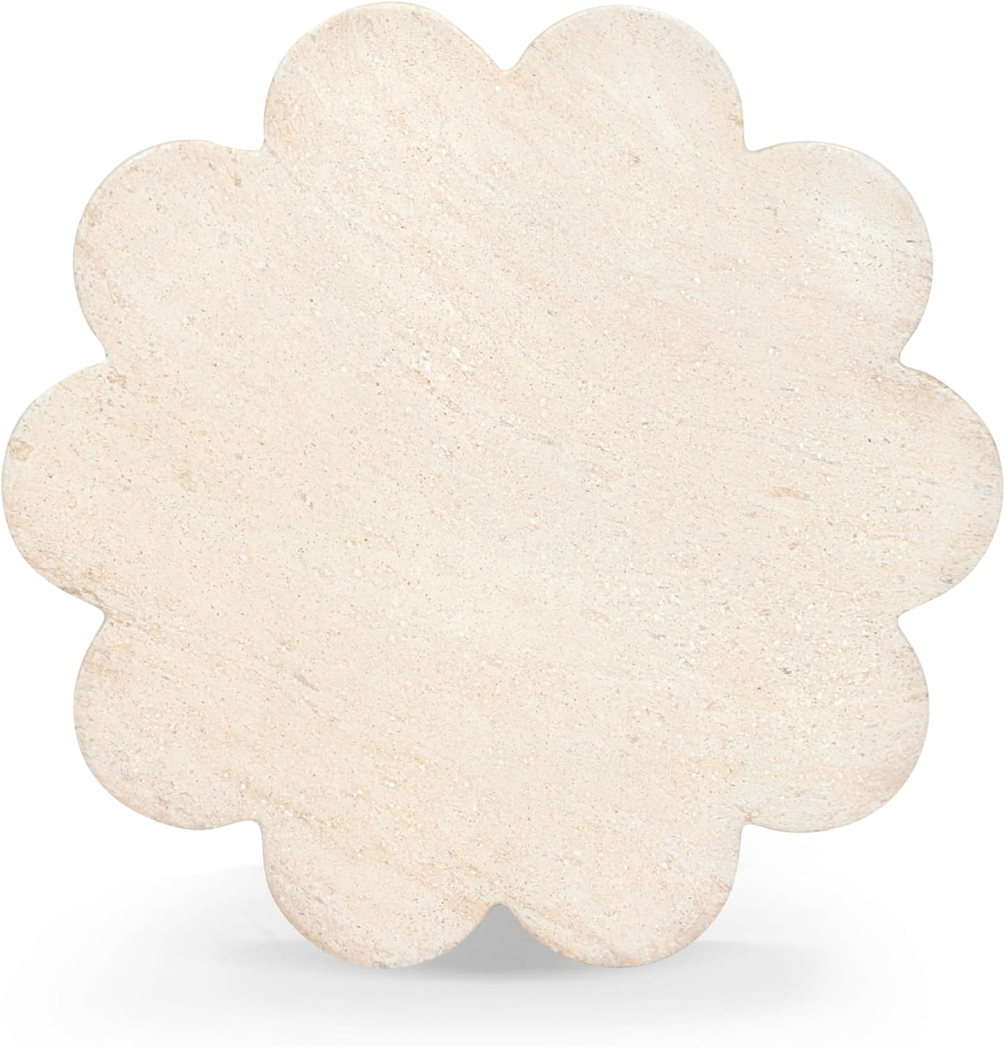 Tov Furniture Blossom Faux Travertine Indoor/Outdoor Concrete Side Table