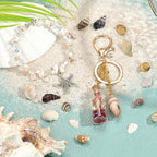 PH PandaHall Sea Shells, 466pcs 15 Style Spiral Shell Beads Undrilled Tiny Natural Sea Shell Ocean Spiral Seashells Miniature Shells for Resin Candle Party Wedding Decor Fish Tank Vase Filler, No Hole
