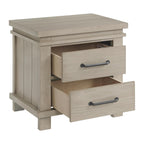 Soho Baby Hampton Premium Soft Closing 2-Drawer Nightstand, Smooth Stone Wash