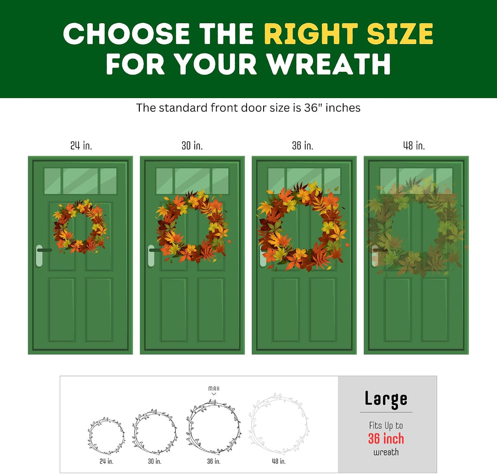 ProPik Christmas Wreath Storage Bag - 4 Pack Clear Christmas Wreaths Storage Container- Garland Holiday Artificial Wreath Storage Holder –Water Proof Transparent PVC (White, 36 Inch)