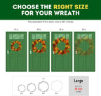 ProPik Christmas Wreath Storage Bag - 4 Pack Clear Christmas Wreaths Storage Container- Garland Holiday Artificial Wreath Storage Holder –Water Proof Transparent PVC (White, 36 Inch)