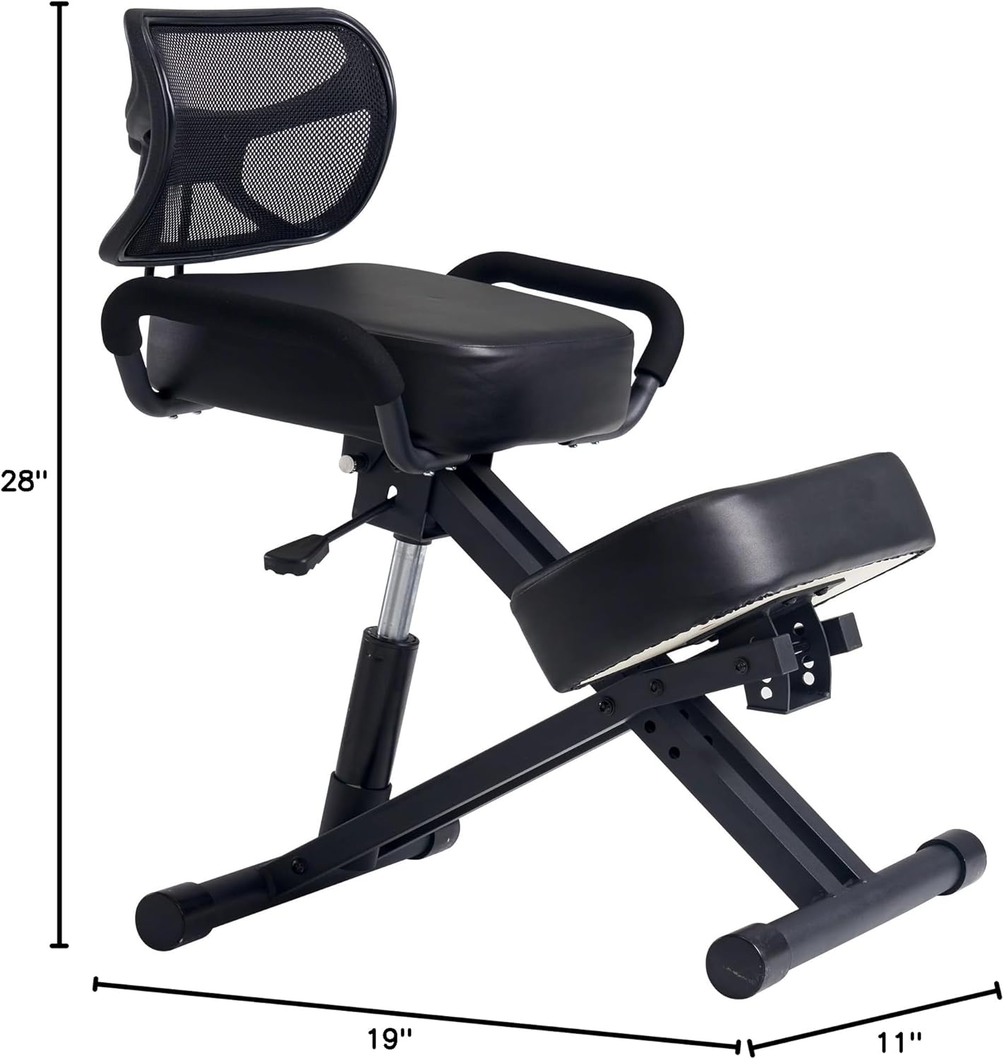 Master Massage Ergonomic Kneeling Chair with Back Support for Office -Posture Chair with Angled Seat and Backrest for Home and Office-Posture Correction Stool-Improve Your Posture