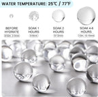 ANZON MORIES Clear Deco Granules 3 Size Options (Trial Pack), Wedding Centerpiece Table Home Decoration (16999, L 0.47-0.6in)