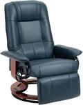 Swivel Reclining Chair - Blue