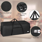 3FT/4FT/4.5 FT Christmas Tree Storage Bag, Heavy Duty Christmas Tree Bag with Reinforced Handles and Dual Zippers Wide Opening, Large Capacity fits for Artificial Christmas Tree, Black
