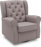 Delta Children Emma Nursery Glider Swivel Rocker Chair- Greenguard Gold Certified, French Grey