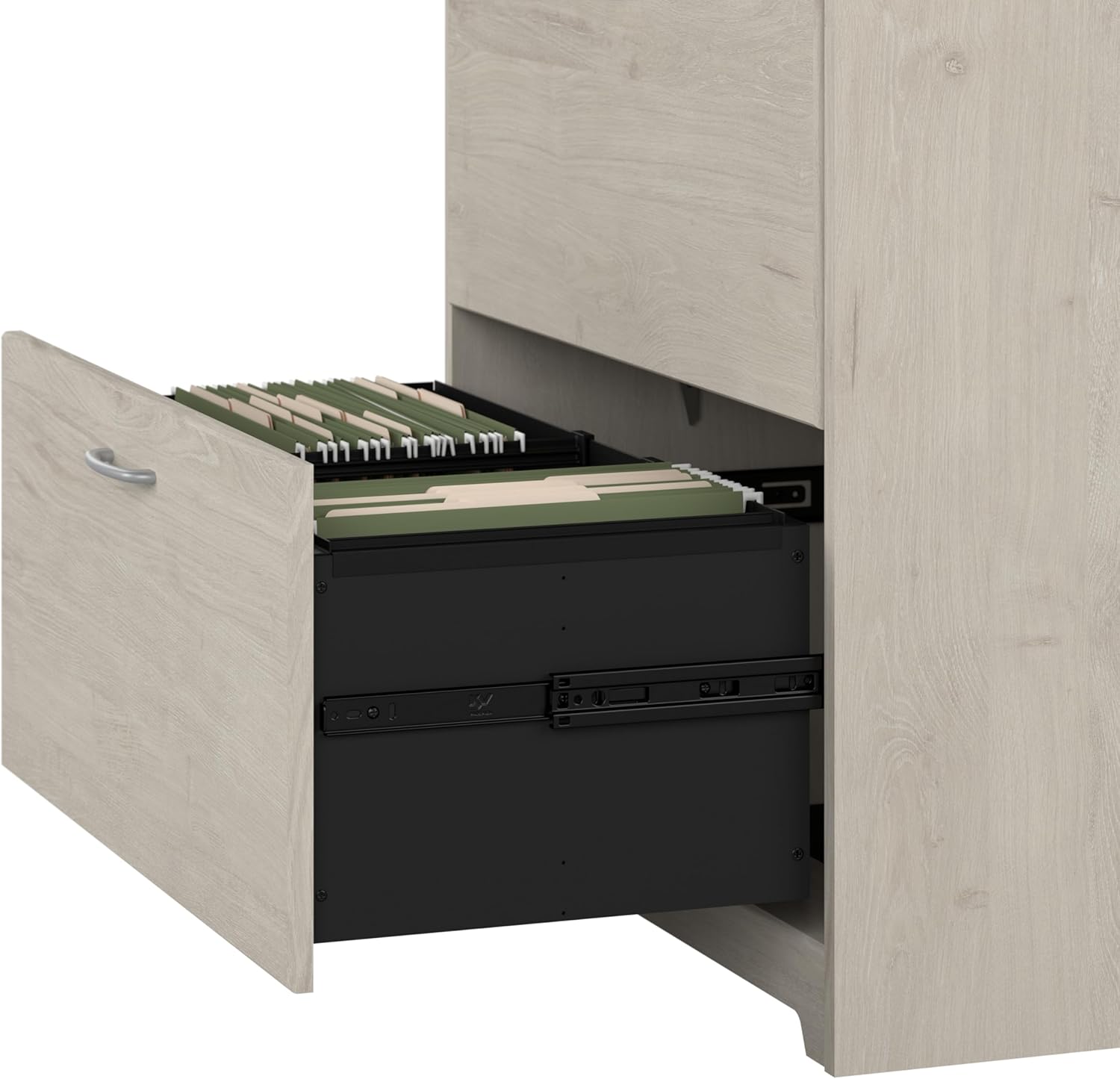 Bush Furniture L Shaped Desk with Hutch, 5 Shelf Bookcase and Lateral File Cabinet | Cabot Collection Corner Computer Table with Storage and Bookshelf | 60Wx23DX37W