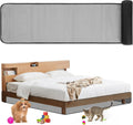 Cutable Under Bed Blocker for Pets and Toys 240 x 16 Inch Extra Tall Under Couch Blocker with Zip Ties Sofa Furniture Bumper Barriers for King/Queen Size Bed, Keeps Balls Dog Cat from Going Under Bed