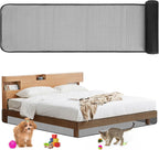Cutable Under Bed Blocker for Pets and Toys 240 x 16 Inch Extra Tall Under Couch Blocker with Zip Ties Sofa Furniture Bumper Barriers for King/Queen Size Bed, Keeps Balls Dog Cat from Going Under Bed