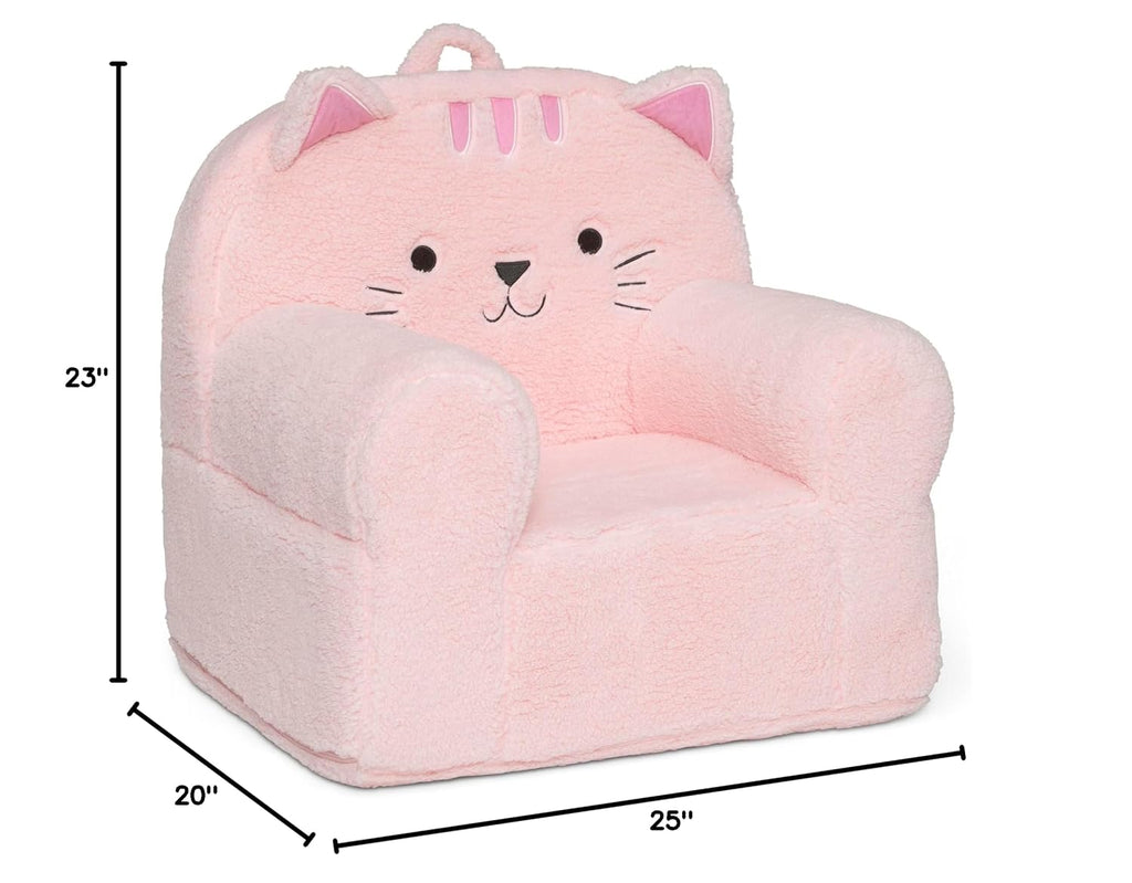Delta Children Deluxe Cozee Chair, Pink Cat