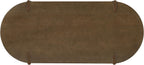Christopher Knight Home Gernang Modern Minimalist Wooden Indoor Dining Table, Oval Top Dining Room Table for 6, Rubberwood Kitchen Table, for Family Gatherings/Restaurant, Walnut