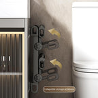 Wall Mounted Folding Shoe Rack 2 Tiers Space Saving Designs for Bathroom and Entryway Without Drilling Required