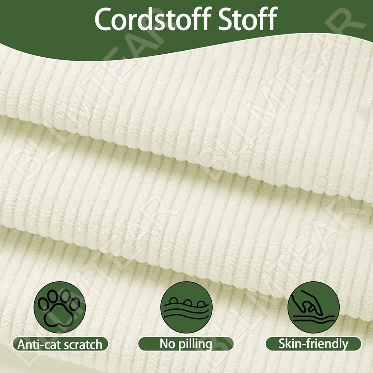 Anti Slip Bay Window Seat Cushions 2 3 4 Seater Indoor Sofa Furniture Cushions Kitchen Dining Room Bench Pads Patio Porch Seat Pads with Removable Cover(2,35x75cm)