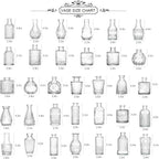 Glass Bud Vase Set of 33, Clear Small Vases Bulk for Wedding & Home Decor | Assorted Shapes & Sizes, Premium Clear Glass, Sturdy Packaging, Versatile for Weddings/Events/Home, Great Gift Choice
