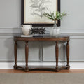 Liberty Furniture Allington Demilune Sofa Table for Living Room - Satin Sienna