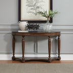 Liberty Furniture Allington Demilune Sofa Table for Living Room - Satin Sienna