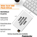 Custom Credit Card USB Flash Drives 200 Pack, Personalized Logo Text Bulk - as Corporate Gifts and Promotional Giveaways - Customizable 2GB