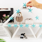 Framendino, 30 Pack Cute Seashells Starfish Decor Small Finger Resin Ornaments for Wedding Beach Theme Party DIY Crafts Home Fish Tank Decoration