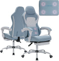 Computer Chair Gaming Ergonomic High Back Office Chairs for Adults Massage Lumbar Comfortable Leather Adjustable Swivel PC Video Game Gamingchair with Footrest