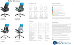 Steelcase Gesture Office Chair - Cogent Connect Wasabi Green Upholstered Wrapped Back Black Frame Low Seat Black Seat/Back/Arms Hard Floor Caster Wheels