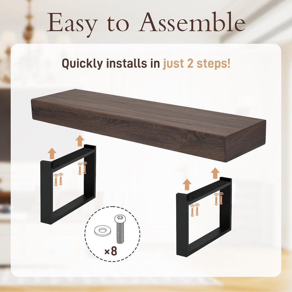 59" Dining Bench, Farmhouse Indoor Kitchen Table Benches, Industrial Shoe Bench, Entryway Benches, Black + Dark Walnut