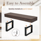59" Dining Bench, Farmhouse Indoor Kitchen Table Benches, Industrial Shoe Bench, Entryway Benches, Black + Dark Walnut