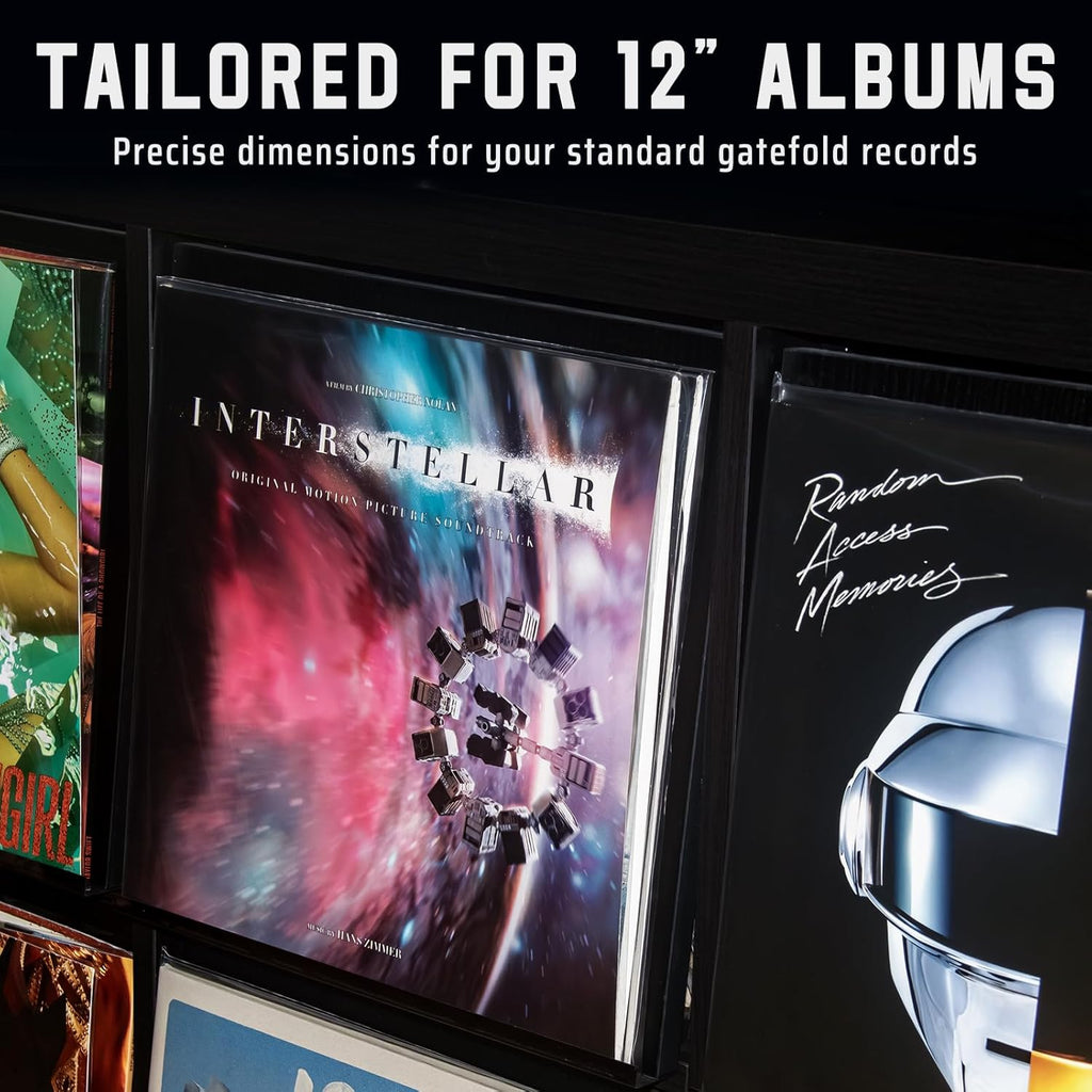 Gatefold Record Sleeves Albums Covers: 12 inch Vinyl Record Outer Sleeves 3 Mil Plastic Clear LP Protective Sleeves, 10pcs