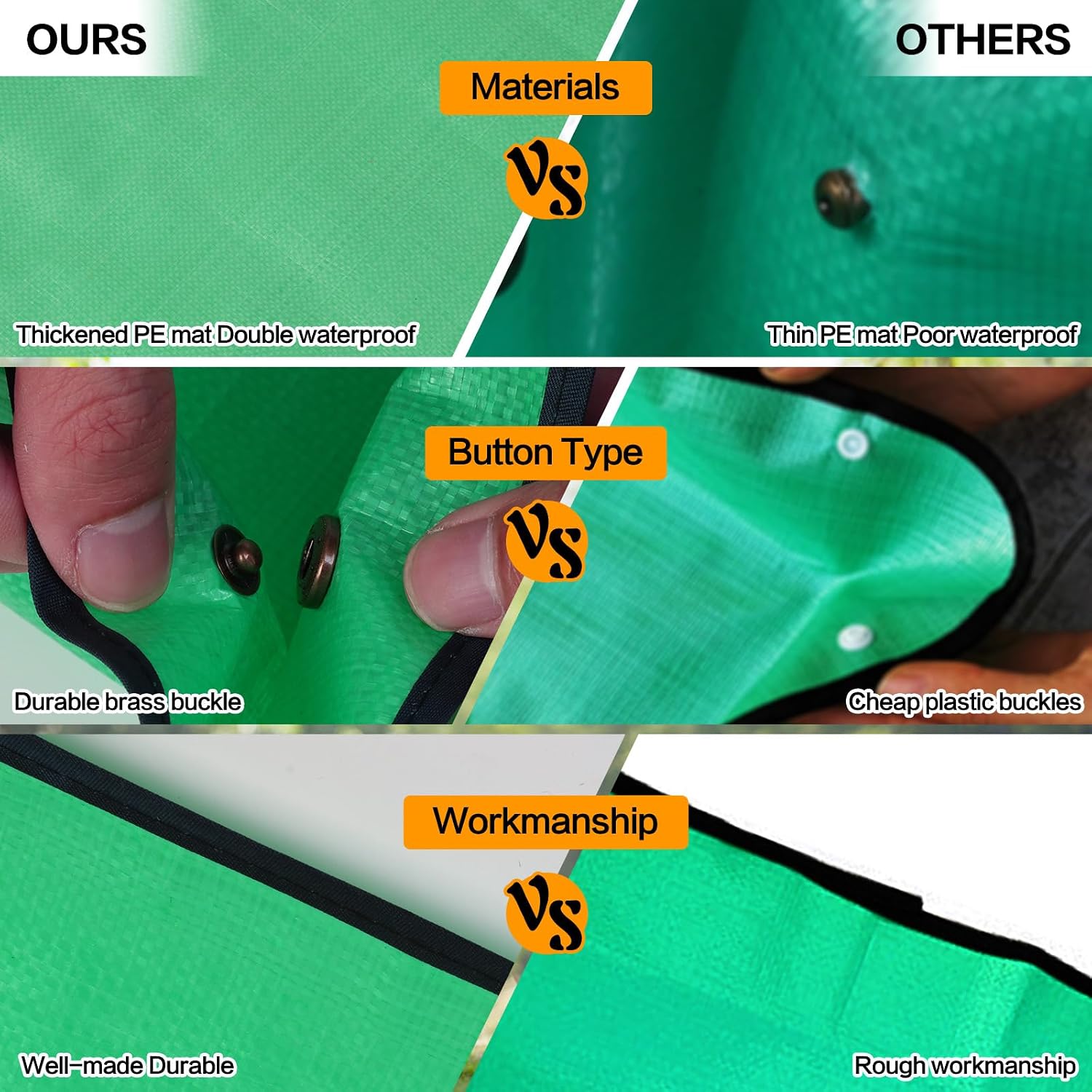 Plant Repotting Mat,Extra Large Waterproof Potting Mats,Foldable Potting Mat for Indoor Plant Transplanting and Dirt Control,Portable Gardening Mats for Repotting(43''*30'',Green)