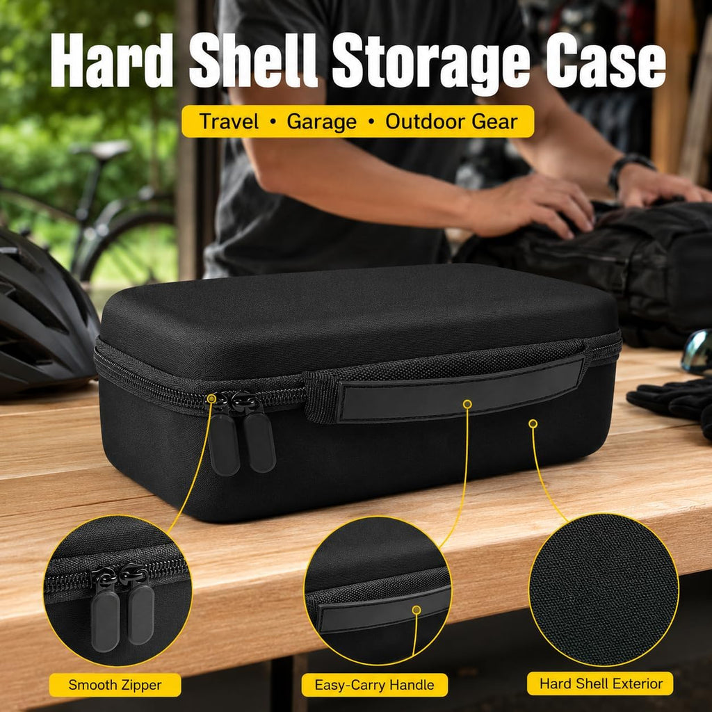 ALKOO CO2 N2O Cartridge Organizer Case Only, 40-Slot Holder for 8g/12g Refills, Fits for Crosman for Umarex for Daisy for Leland Style Cartridges, Hard Storage Box for Bike Inflators (40-Slot)