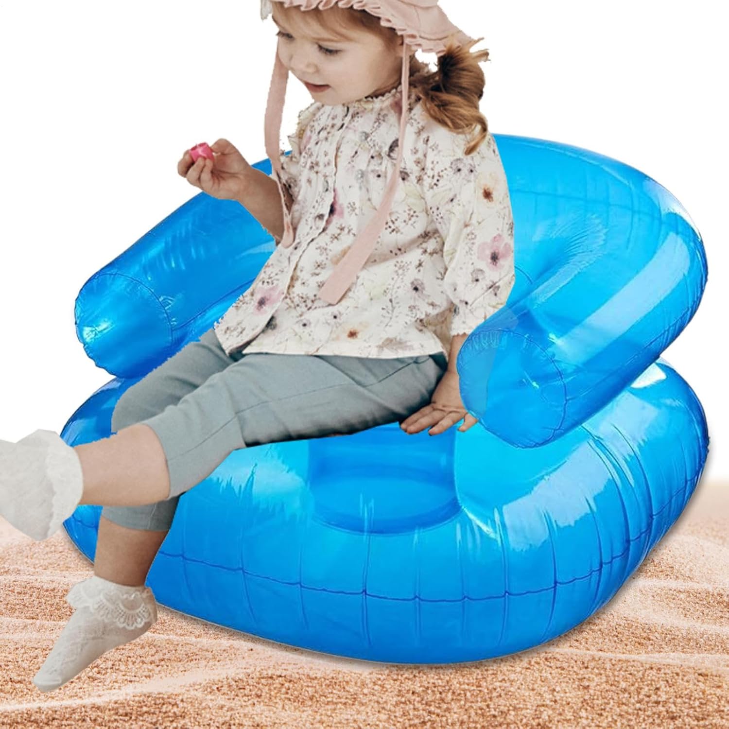 Pool Floats – Ergonomic Kids Camping Chair, Waterproof Outdoor Inflatable Lounger | Comfortable Seating 220 Pounds Load Capacity, Portable Travel Seat for Beach Trips, Outdoor Adventures, Family Picni