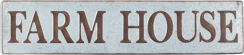 Deco 79 64335 Wall Sign, Bronze/White