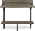 Christopher Knight Home Caribbean Outdoor Acacia Wood Balcony Bar Table, Grey Finish