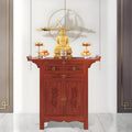 Altar Table with Storage Drawers & Cabinets, Porch Tables with Pull-Out Storage Board, for Home Temple, Meditation Room, Living Room(88 * 48.8 * 108cm/34.6 * 19.2 * 42.5in)