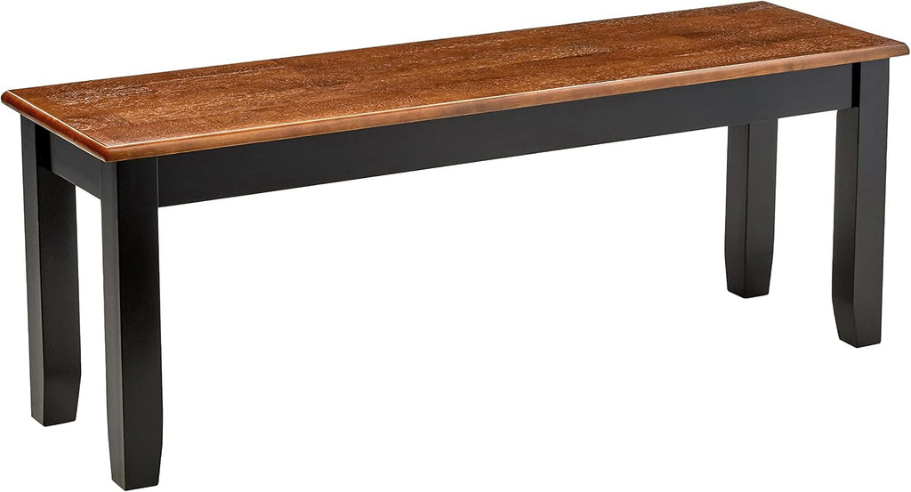 Boraam Bloomington Bench, Black/Cherry