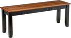 Boraam Bloomington Bench, Black/Cherry