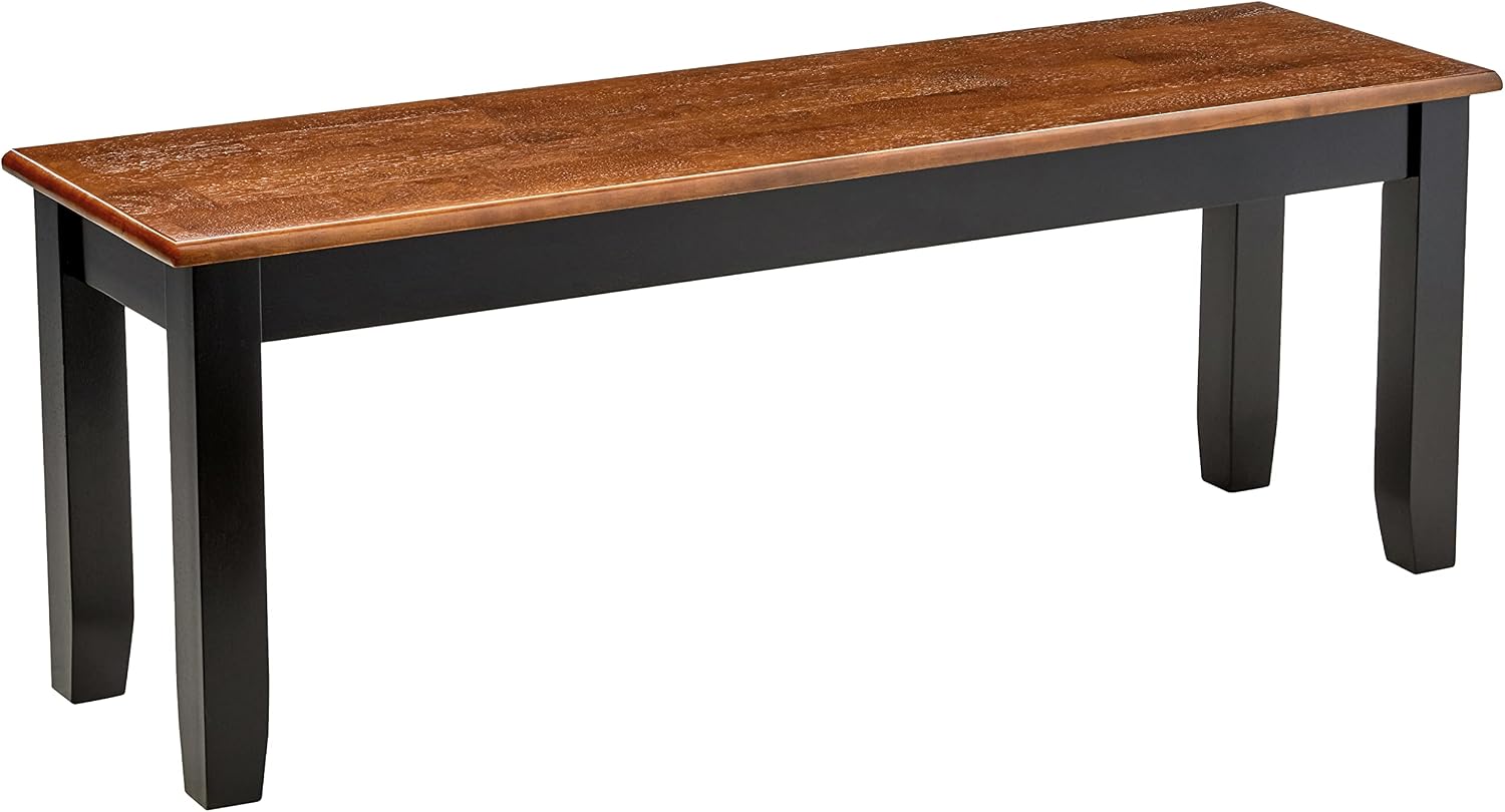 Boraam Bloomington Bench, Black/Cherry