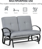 2-Seat Outdoor Glider Bench -