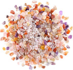 Swpeet 1.1 Pound Small Tumbled Chips Stone Gemstone Chips Crushed Pieces Irregular Shaped Stones Crystal Chips Stone Perfect for Jewelry Making Home Decoration