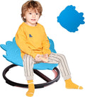 Kids Sensory Swivel Chair - Fish Spinning Chair Seat for Balance, Coordination - Sensory Therapy Stool for Kids with Autism & ADHD - Active Indoor Play Set for Home & Classroom (Blue)
