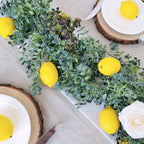 Winlyn 30 Pack Faux Yellow Lemons Artificial Fruits Fake Lemons Lifelike Simulation for Lemonade Party Kitchen Table Summer Decorations Vase Fillers Fruit Bowl Lemon Wreath Garland Photography Props