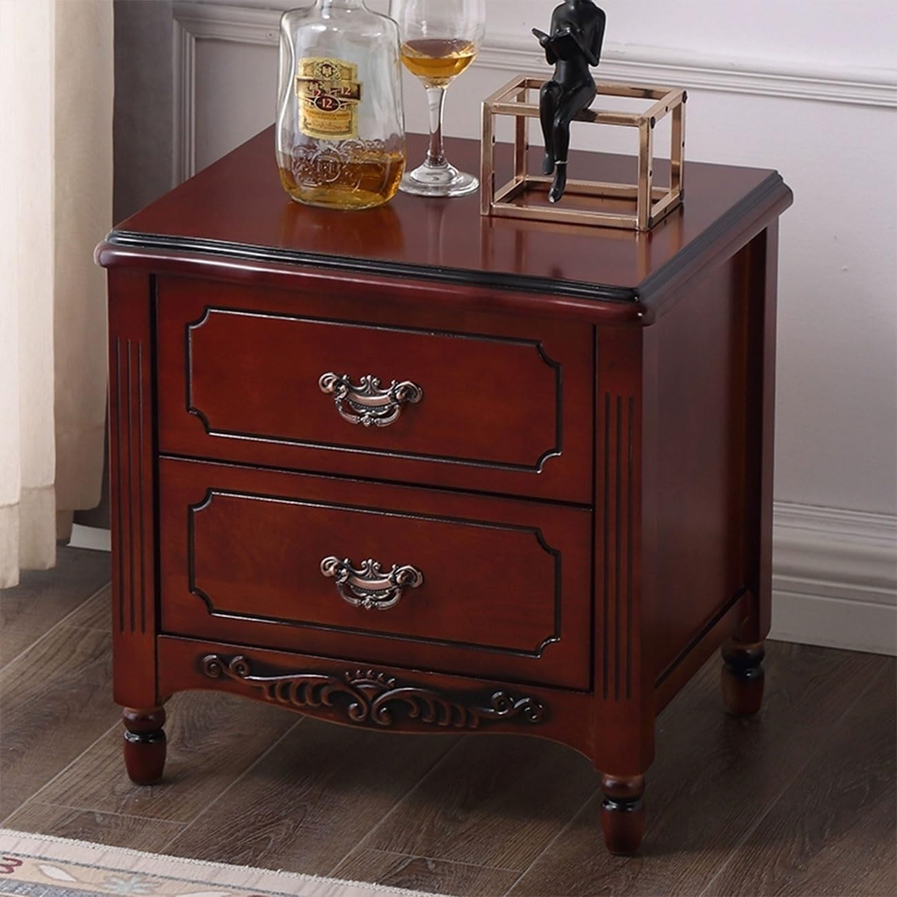 Bed Side Table Modern Mid-Century for Nightstand for Bedroom Or End Table Living Room,(F)