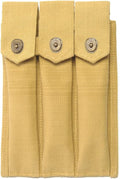 US WW2 Thompson 3 Cell Magazine Pouch Marked JT&L 1942 Khaki