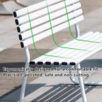 Garden Bench Outdoor Benches Benches for Outside Rich Color Uniform Paint Film Strong Weather Resistance Comfortable Sitting no Fatigue Even After Long Sitting(Green,150cm/59in)