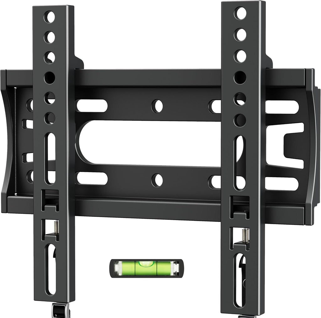 IWORBOARD 24 32 40 42 inch Fixed TV Monitor Wall Mount for 14-43 inch LED LCD Screen, Low Profile Small RV TV Mount, Easy Slim Flat Wall Bracket, Max VESA 200x200mm, 66lbs, Single Stud
